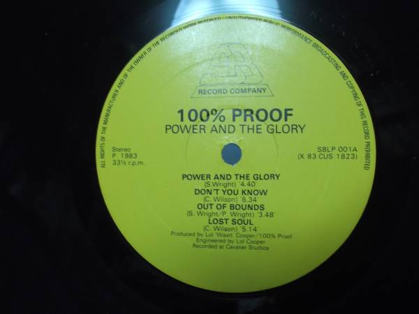 100% Proof [Power And The Glory]Vinyl, LP, Album [NWOBHM]_画像3