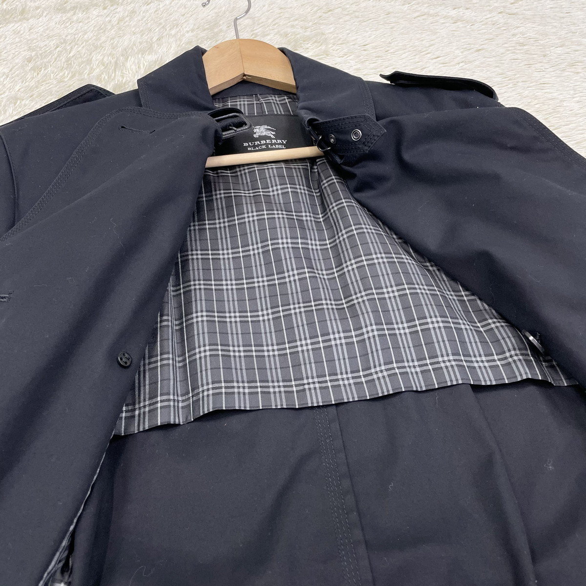 BURBERRY BLACK LABEL】大人の冬春コーデ◎トレンチコート ノバ BURBERRY BLACK LABEL】大人の冬春コーデ◎トレンチコート ノバ