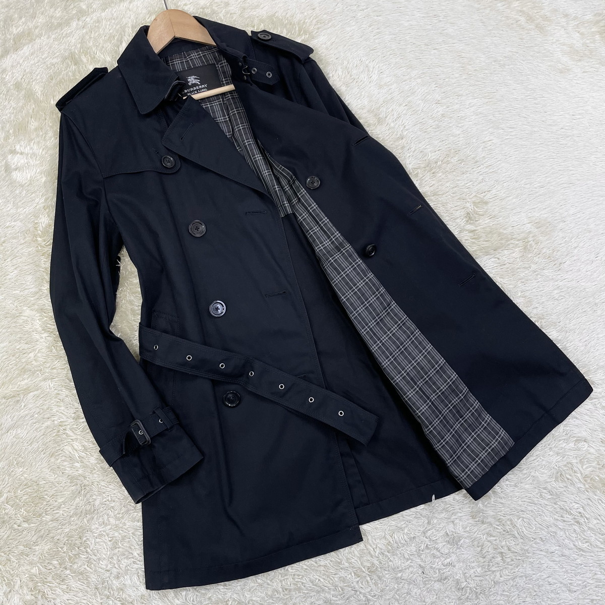 BURBERRY BLACK LABEL】大人の冬春コーデ◎トレンチコート ノバ BURBERRY BLACK LABEL】大人の冬春コーデ◎トレンチコート ノバ