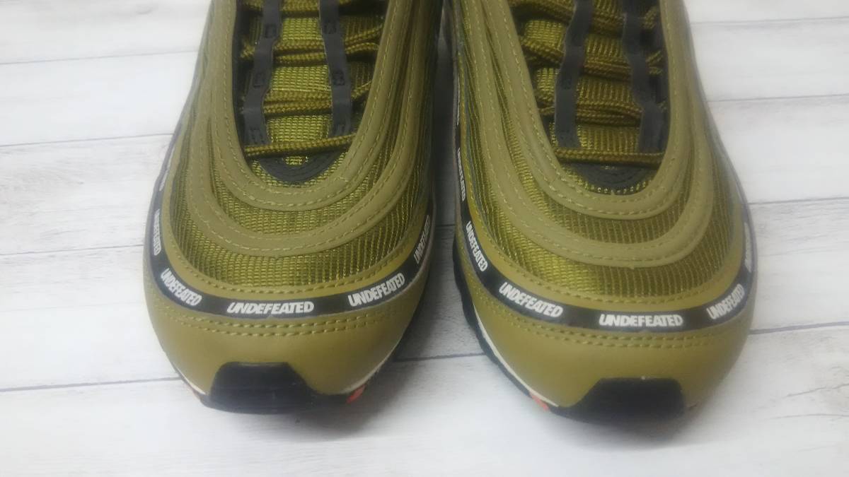 【箱付】 NIKE AIR MAX 97 × UNDEFEATED ナイキ エア マックス 97 アンディーフィーテッド スニーカー DC4830-300 26.5cm カーキ 通年_画像6