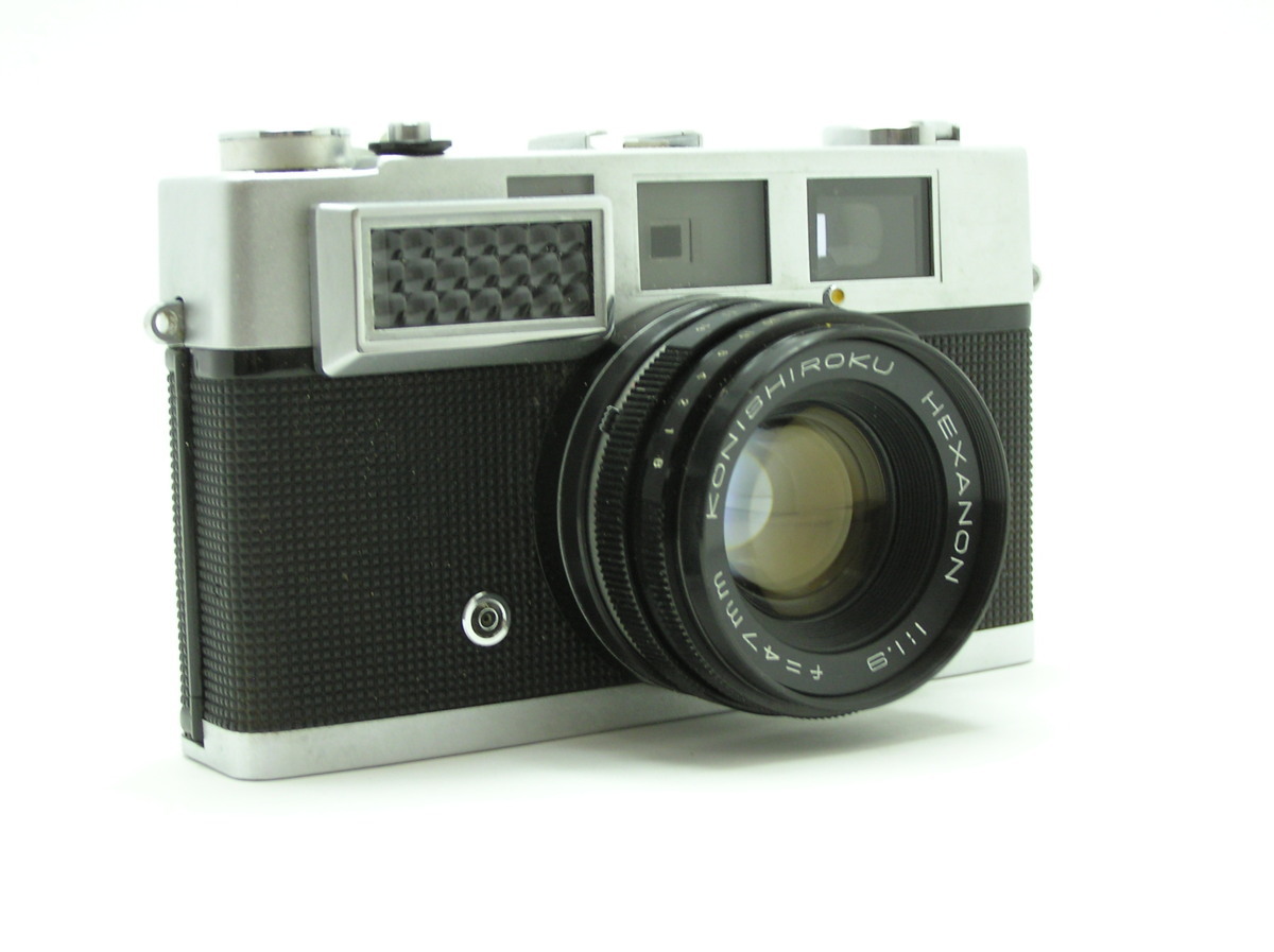 ★ハローカメラ4992　Konishiroku Konica SⅢ HEXANON 1:1.9 f=47mm 整備品 動作品 箱と説明書付きです。1円スタート_画像3