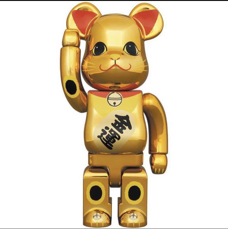 ☆送料無料☆限定品　BE@RBRICK 招き猫 金運 金メッキ 参 100％&400%_画像7