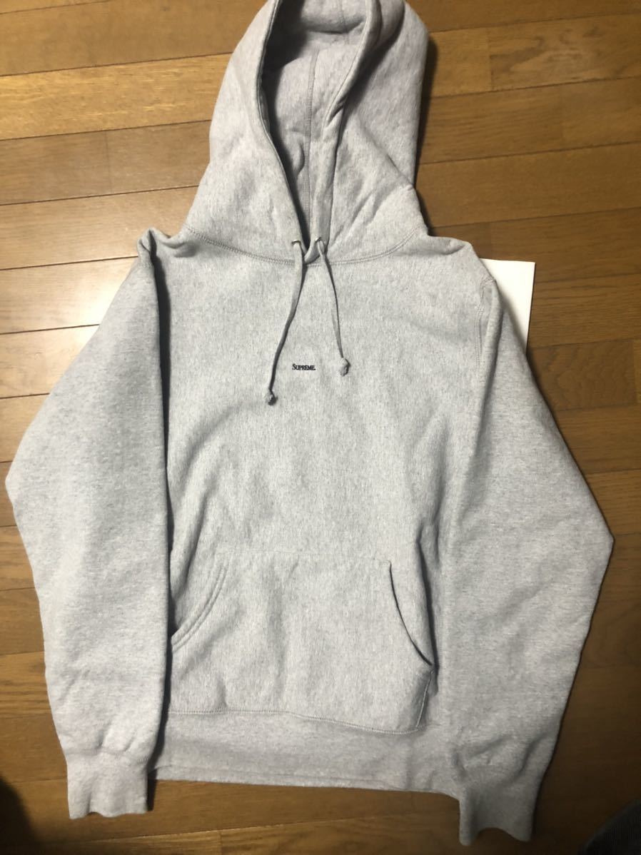 ファッションの supreme Micro Logo Hooded HOODIE スウェットパーカー