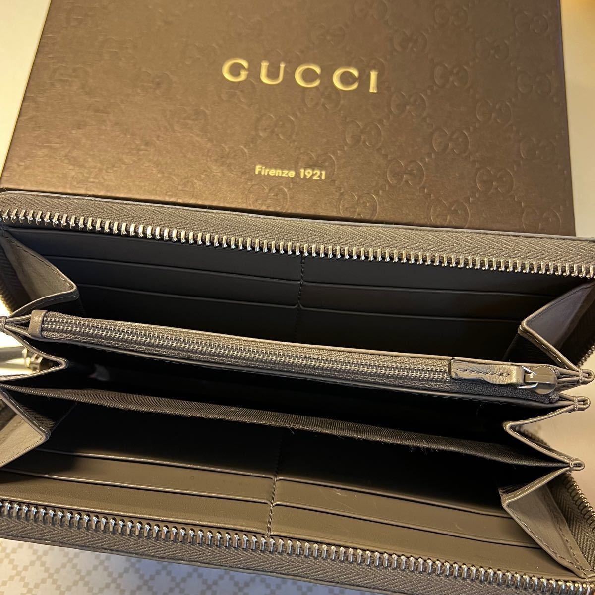 新品同様! グッチ GUCCI 財布 長財布 ラウンドファスナー ディアマンテ