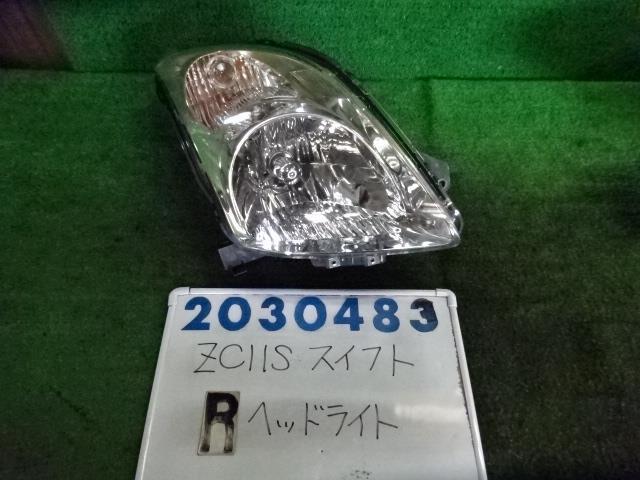 スイフト DBA-ZC11S 右 ヘッド ランプ ライト ASSY 1300 1.3XE STYLE ZJ3 ブルーイッシュブラック 200483_画像1