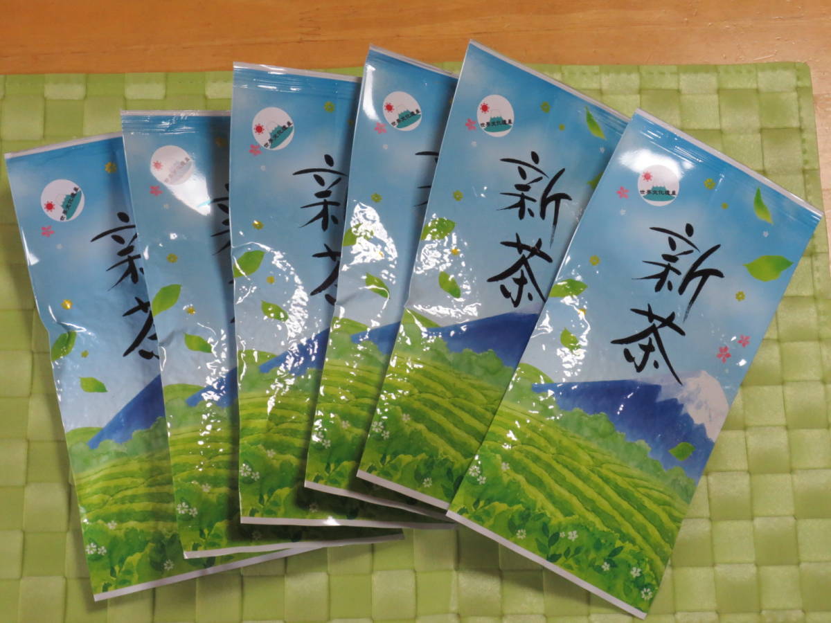 ④100円～新年大特価～!!沢山緑茶を飲みたい方へ～本場静岡茶大容量6袋　送料無料サービス _画像1