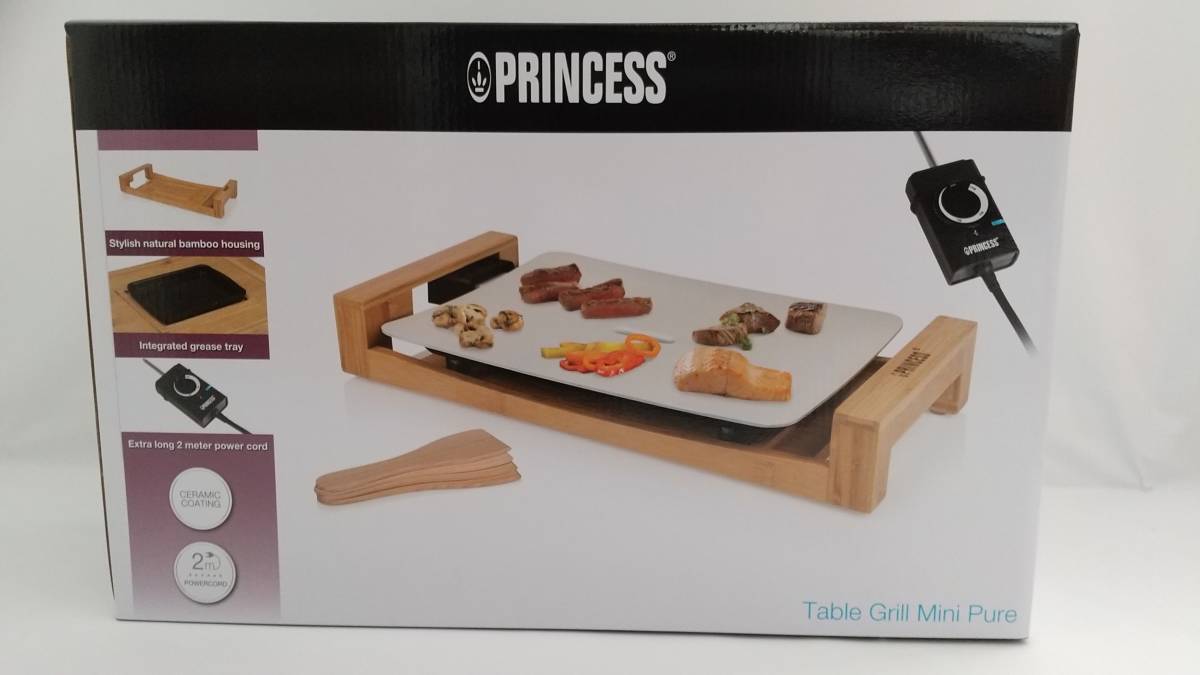 【新品　送料無料】PRINCESS Table Grill Mini Pure 　プリンセステーブルグリル ホットプレート _画像1