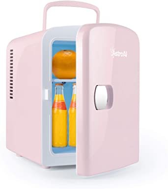 2 ピンク AstroAI 冷温庫 ミニ冷蔵庫 4L 小型でポータブル 家庭 車載両用 保温 保冷 2電源式 便利な携帯式 コン_画像1