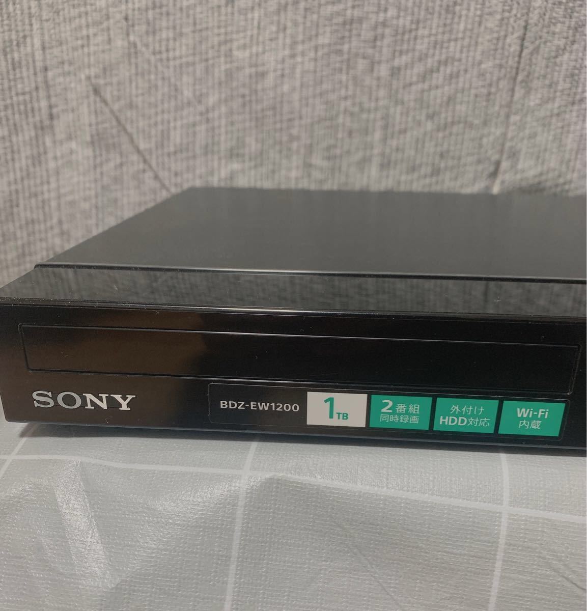 美品！1TB！W録！WiFi内蔵！SONY BDZ-EW1200 2015年製