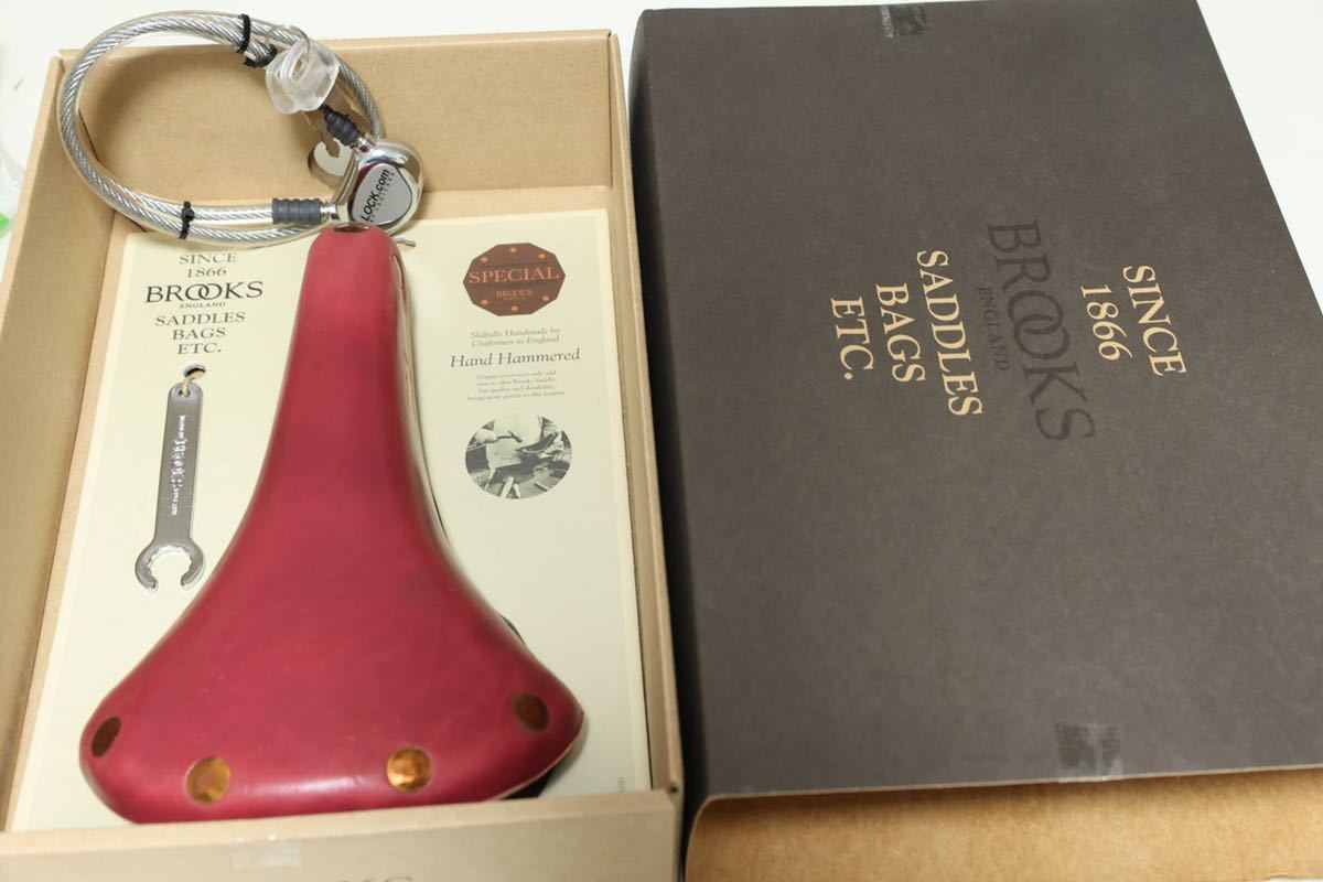 廃盤品 BROOKS コルト 赤 レザーサドル クラシック未使用品 廃盤品 BROOKS コルト 赤 レザーサドル クラシック未使用品