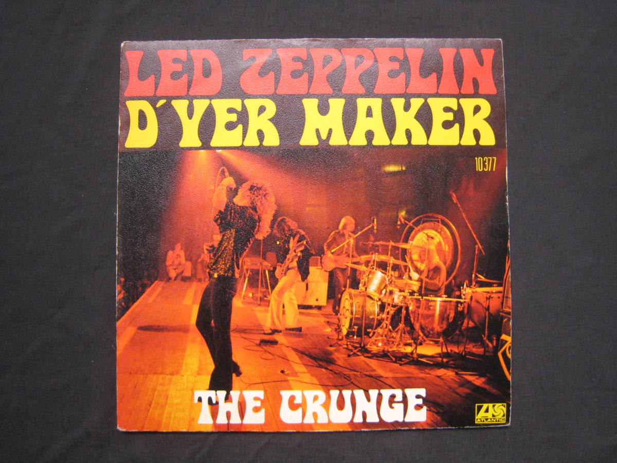 即決][レア][フランス盤]☆Led Zeppelin - D´yer Mak´er / The Crunge