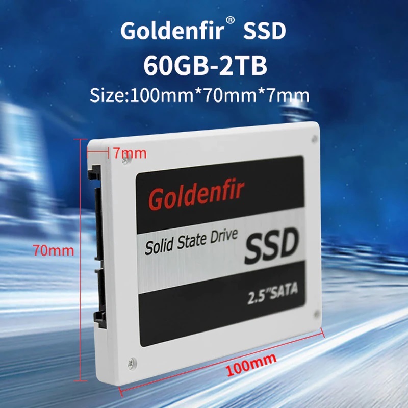 新品 SSD Goldenfir 96GB SATA3 / 6.0Gbps 2.5インチ 高速 NAND TLC 内蔵 デスクトップPC ノートパソコン_画像2