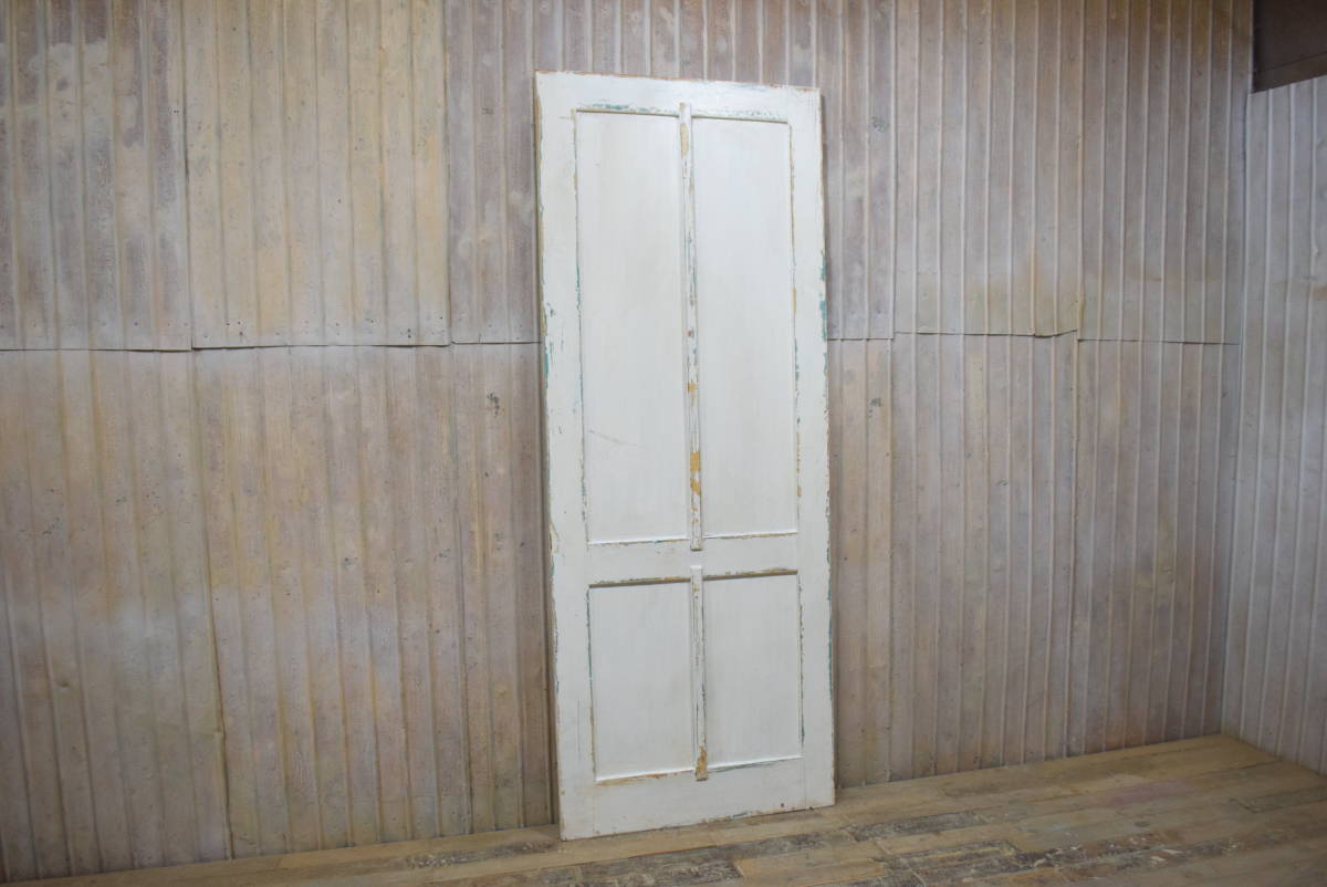 T111=W80.5×H206 single door door knob cover removing hole restoration settled antique. door white paint store lino beige .n door old . pavilion. wooden fittings ftg