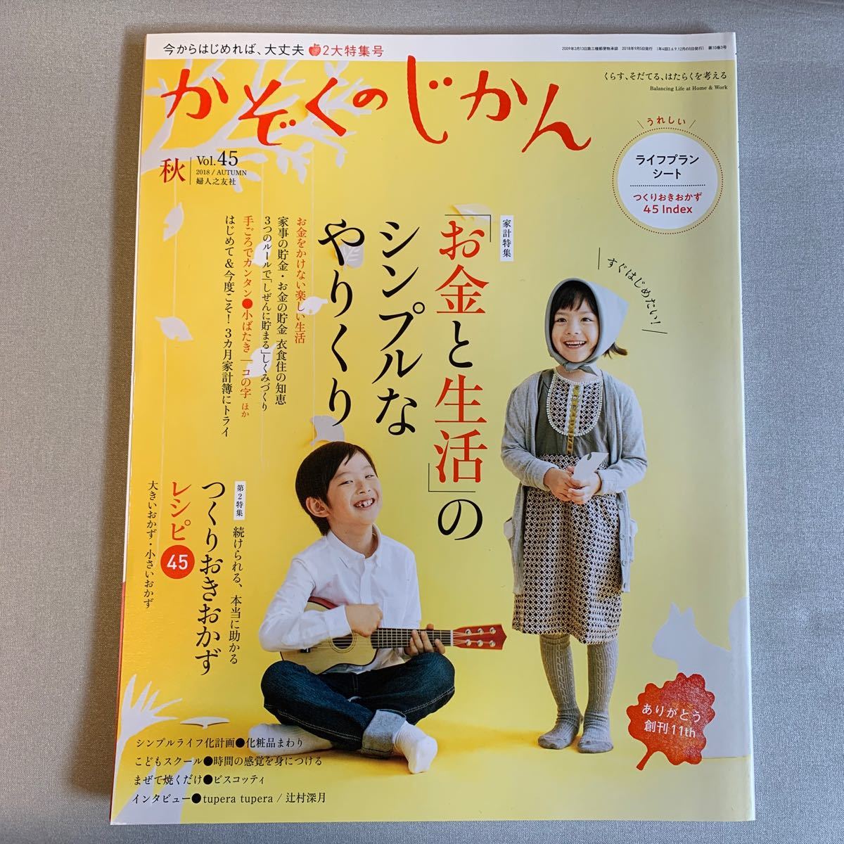 かぞくのじかん (Ｖｏｌ．４５ ２０１８秋) 季刊誌／婦人之友社