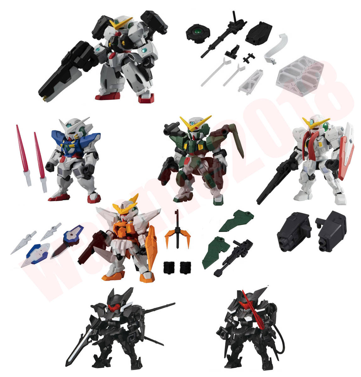 ラスト1点【送料無料】機動戦士ガンダム MOBILE SUIT ENSEMBLE EX29 ガンダムヴァーチェセット他 モビルスーツアンサンブル  OO機体 セット