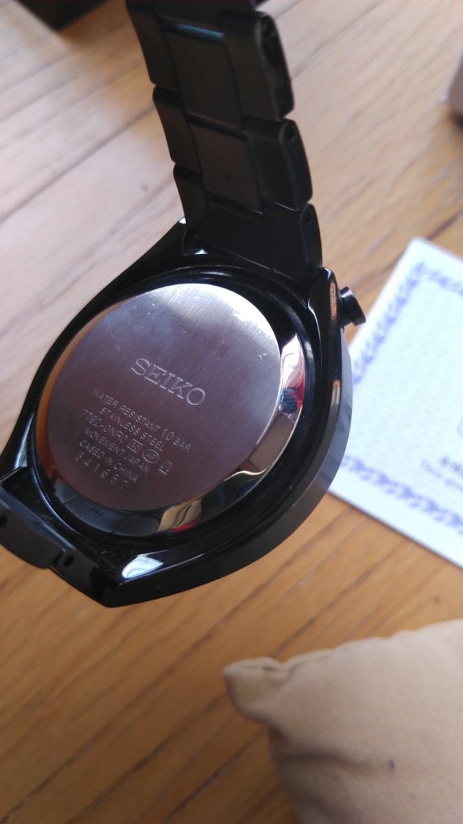 貴重!!SEIKO SBEB011 黒馬 ツノ 黒ゴールド クォーツ 中古品 貴重!!SEIKO SBEB011 黒馬 ツノ 黒ゴールド クォーツ 中古品