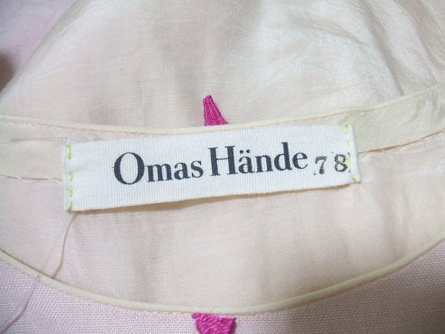 2-0124M▲ Omas Hande 1stコレクション リネンワンピース ワンピース ピンク パープル オーマスヘンデ 186223_画像3