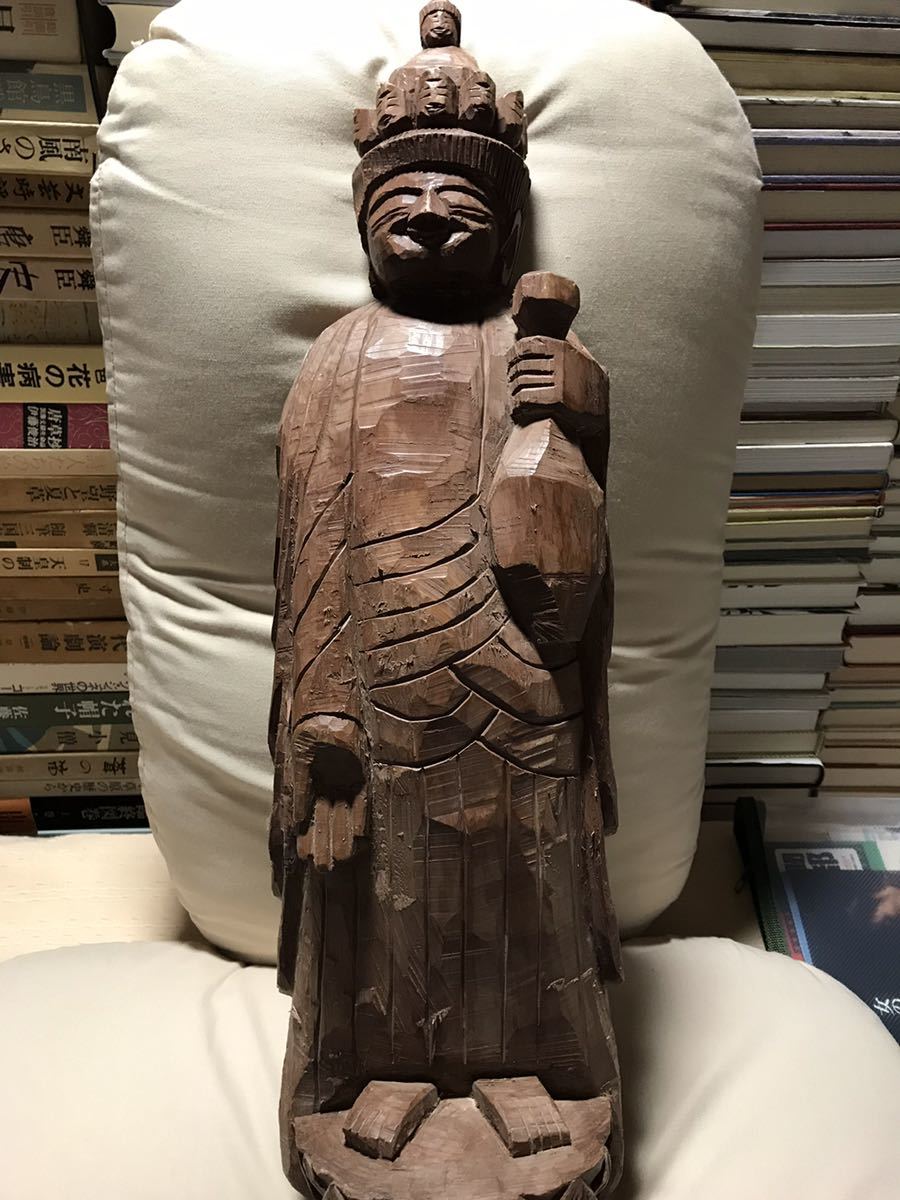 Yahoo!オークション - 木彫 加藤元人 空木人・作 円空仏 十一面 Yahoo!オークション - 木彫 加藤元人 空木人・作 円空仏 十一面