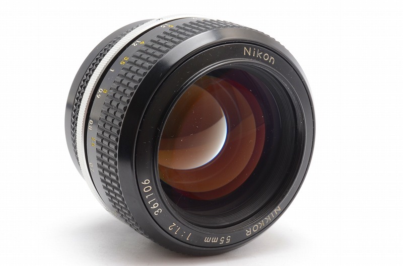 【 新品級★F1.2の明るい単焦点レンズ 】ニコン Nikon New NIKKOR 55mm F1.2★整備済み★＜フード,フィルター,前後キャップ＞8042_画像2
