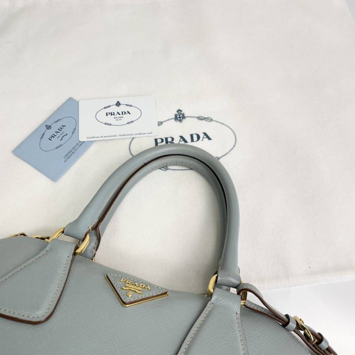 46%割引人気ブランドの PRADA ✨ガレリア ハンドバッグ サフィアーノ