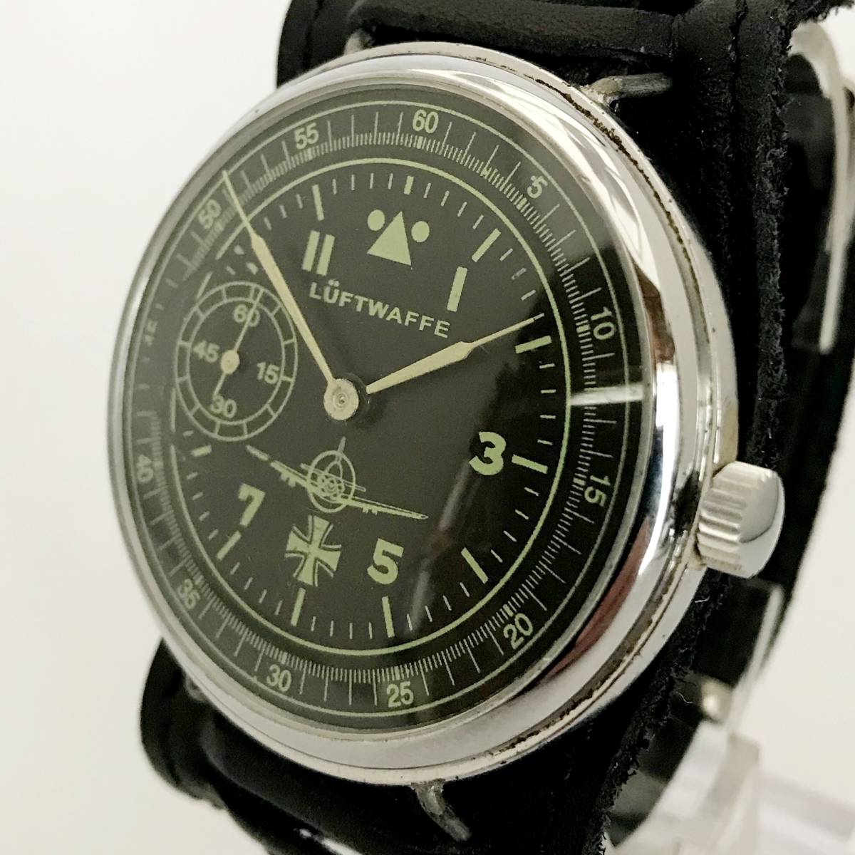 【ドイツミリタリー】1960年代 LUFTWAFFE ルフトバッフェ パイロットウォッチ WW2モデル 手巻機械式　紳士用腕時計 アンティークウォッチ