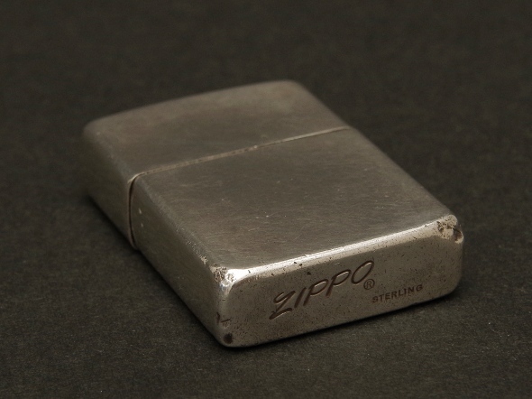 USED ZIPPO STERLING スターリングシルバー 銀 イタリック文字 筆記体