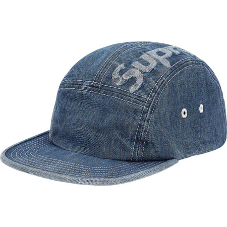 希少★新品本物【青】★Top Logo Denim Camp Cap Box ボックス ジャガード トップロゴ デニム 正規店購入 シュプリーム 入手困難 Supreme