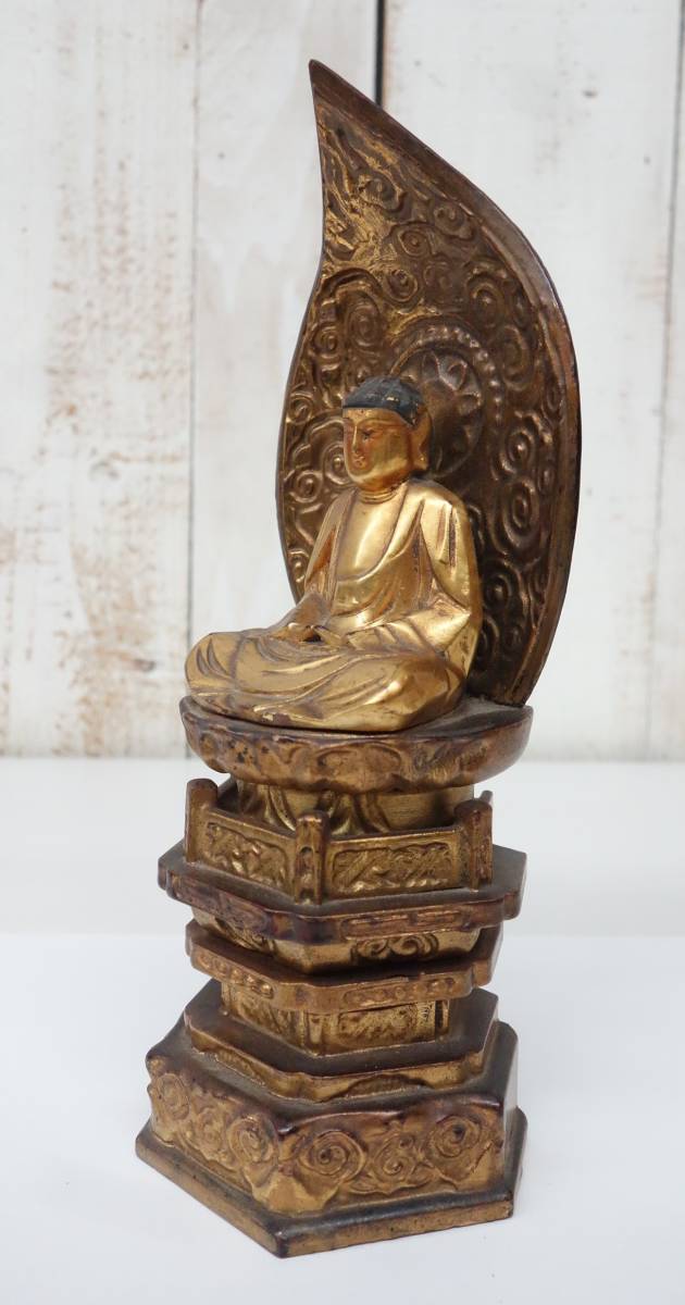仏像 釈迦如来座像 18cm （古美青銅） 仏師：牧田秀雲 原型＿『曹洞宗