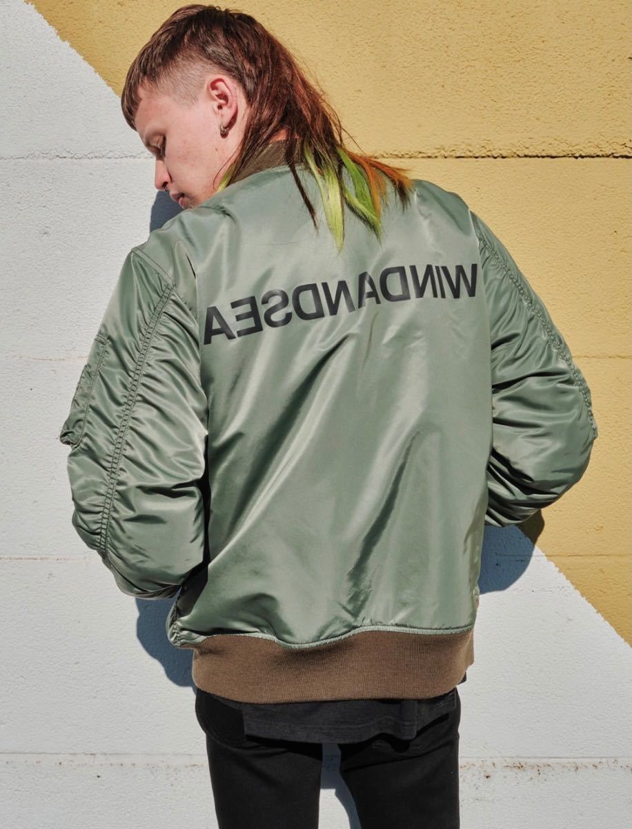 MINEDENIM X WIND AND SEA REVERSIBLE MA-1 | www.jarussi.com.br