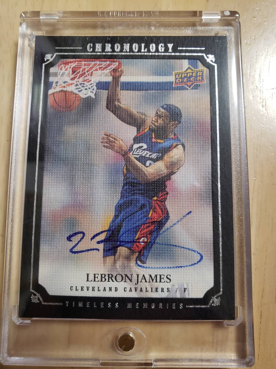 99枚限定 サイン 2007 -08 UD Chronology LEBRON JAMES Auto (#/99) / レブロン ジェームズ Autograph_画像1