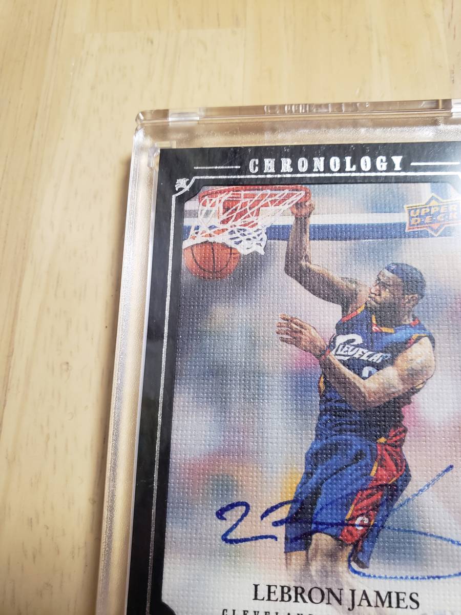 99枚限定 サイン 2007 -08 UD Chronology LEBRON JAMES Auto (#/99) / レブロン ジェームズ Autograph_画像4