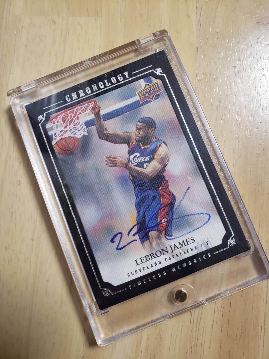 99枚限定 サイン 2007 -08 UD Chronology LEBRON JAMES Auto (#/99) / レブロン ジェームズ Autograph_画像9