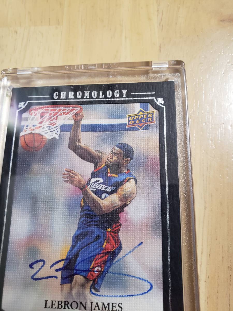 99枚限定 サイン 2007 -08 UD Chronology LEBRON JAMES Auto (#/99) / レブロン ジェームズ Autograph_画像5