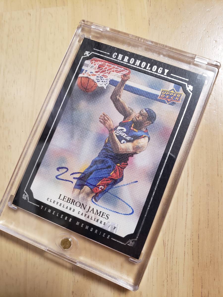 99枚限定 サイン 2007 -08 UD Chronology LEBRON JAMES Auto (#/99) / レブロン ジェームズ Autograph_画像2