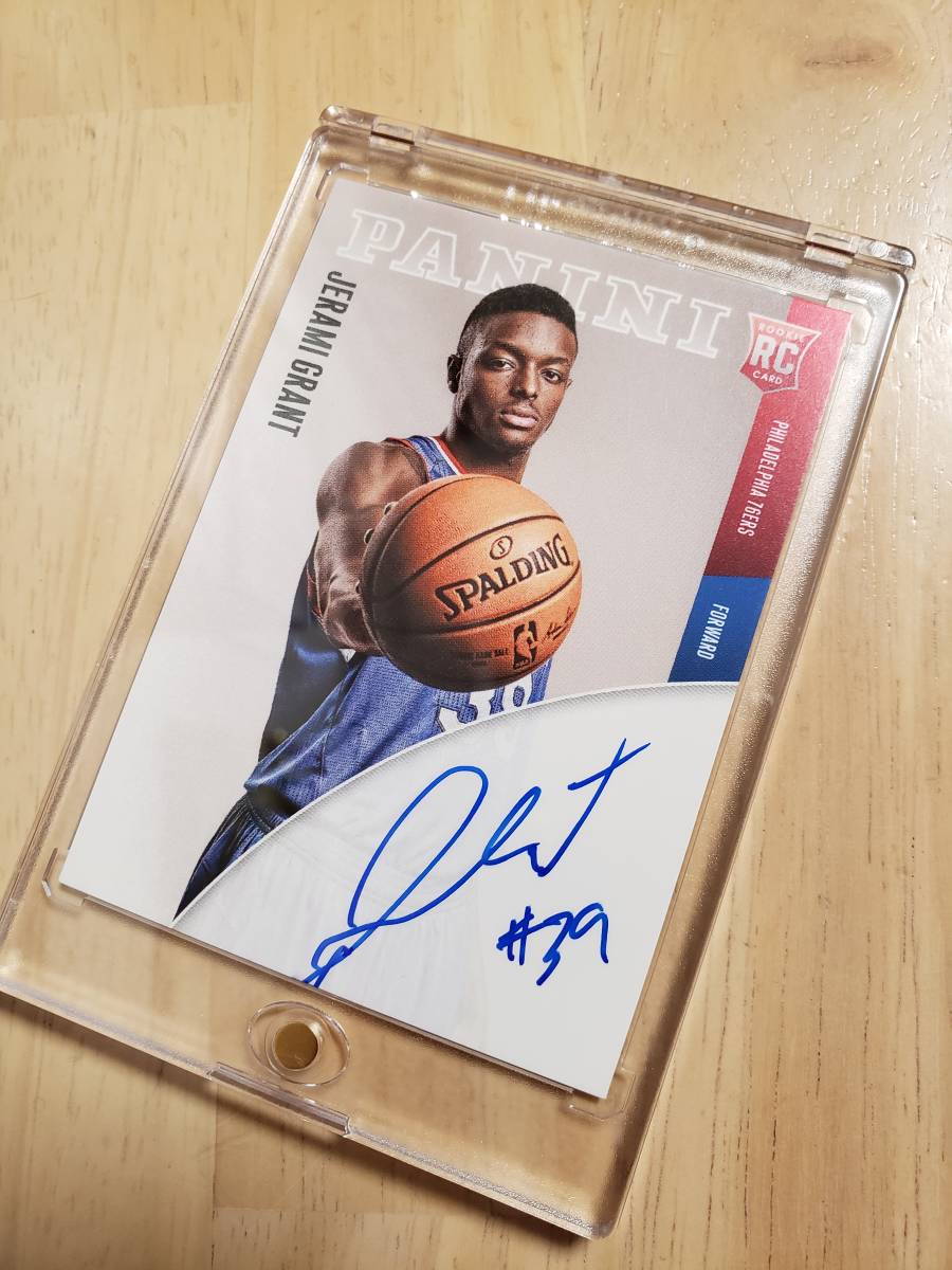 100枚限定 サイン 2014 -15 Panini Next Day JERAMI GRANT Auto RC (#/100) / ジェレミー グラント Autograph_画像9