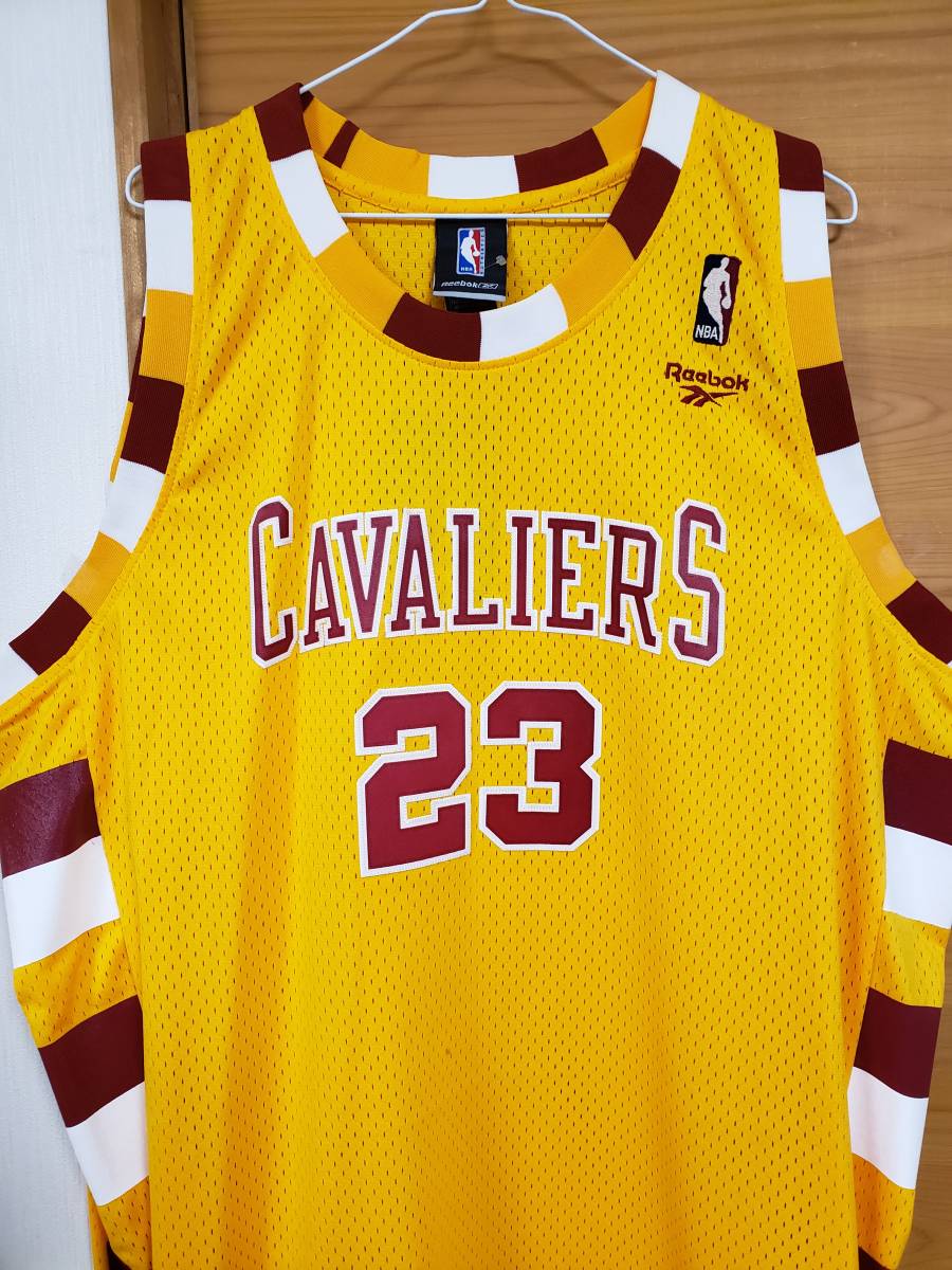 Reebok LEBRON JAMES Swingman Cleveland Cavaliers Jersey Size (2XL) / レブロン ジェームズ _画像4