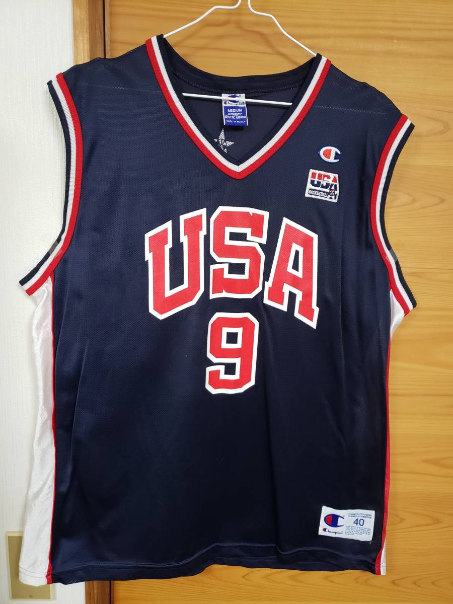 Champion USA Olympic VINCE CARTER Jersey Size Adult 40 / ビンス カーター #9_画像5