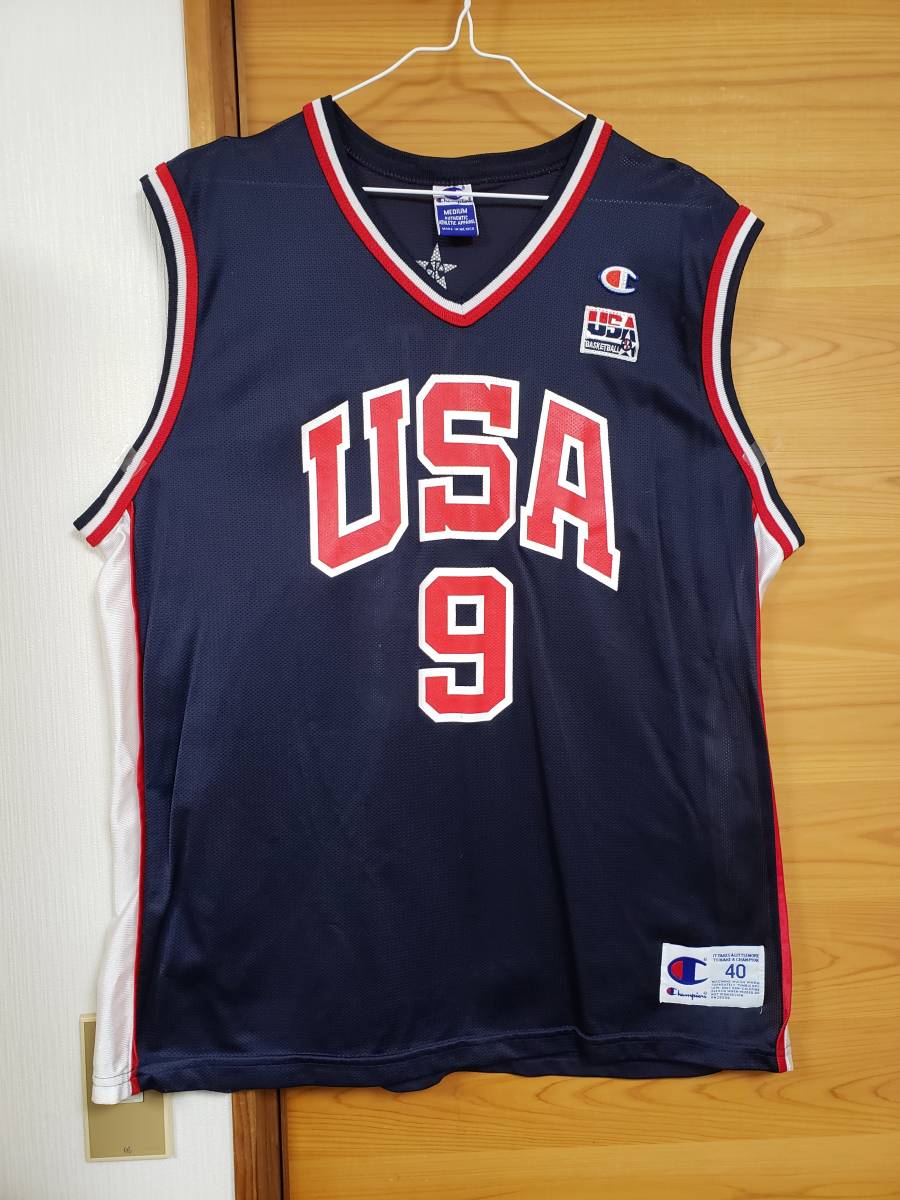 Champion USA Olympic VINCE CARTER Jersey Size Adult 40 / ビンス カーター #9_画像7