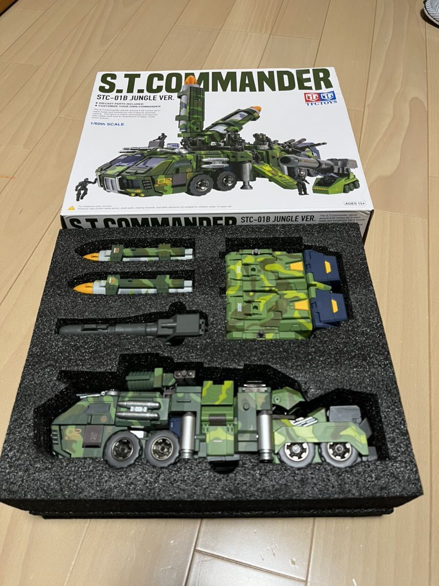 TFC Toys S.T.Commadnder STC-01B ジャングルバージョン ダイアクロン隊員8体のおまけ付_内箱に収納した状態