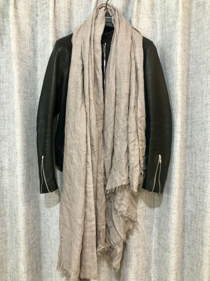 Faliero Sarti】定価約50%OFF カシミヤ混大判ストール ファリエロ
