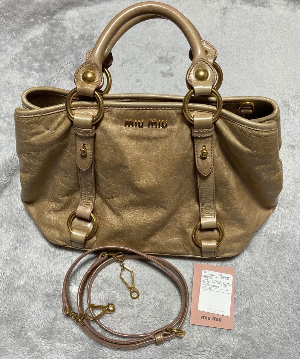 miumiu ハンドバッグ ショルダーバッグ ミュウミュウ(¥12,500 ...