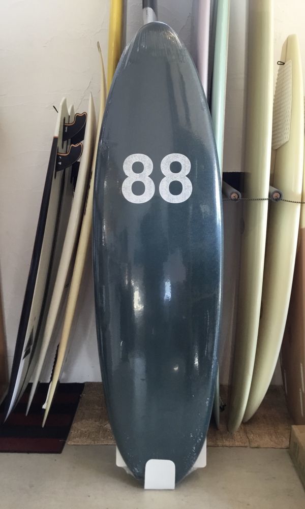 6.3フィート～ New! 88 SURFBOARDS / 88 / Thruster 6`4 Round Tail Olive / Purple