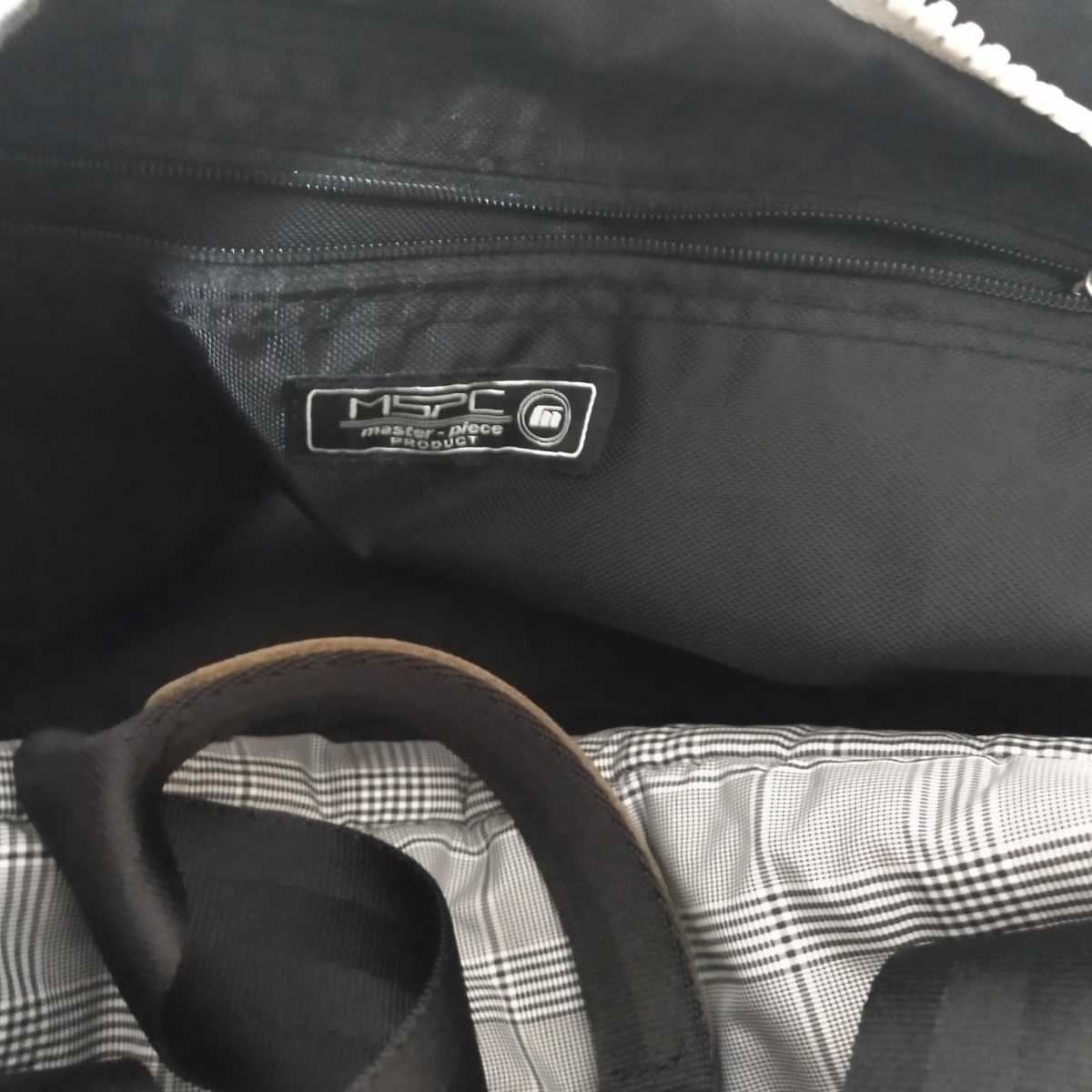  бесплатная доставка MASTER PIECE master-piece MSPC проверка сумка на плечо сумка "Boston bag" 