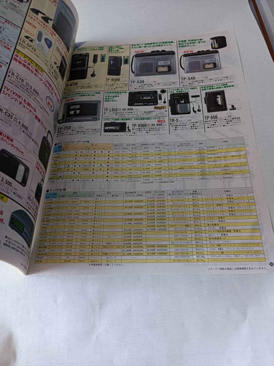 匿名配送 送料無料 AIWA GA・オーディオ総合カタログ1997年2月現在 春 970106 MDコンポ ミニコンポ CDラジカセ ゼネラルオーディオ アイワ_画像7