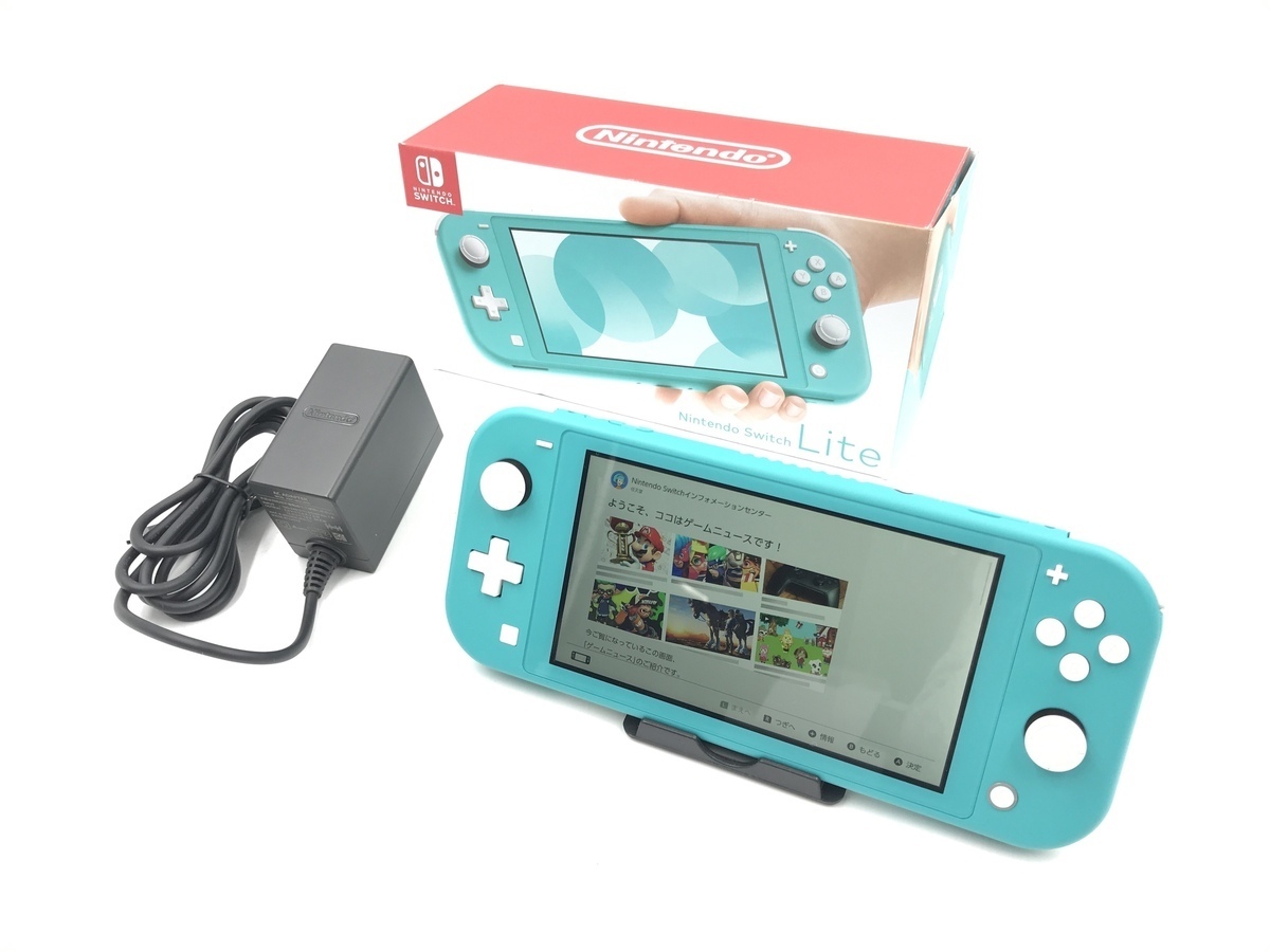 美品 Nintendo Switch Lite ニンテンドー 家庭用ゲーム機 HDH-001 ターコイズ 任天堂 スイッチライト 本体 小型 軽量 持ち運び プレゼント_画像1