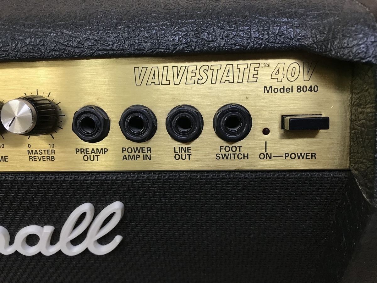 Marshall 8040 VALVESTATE 40V ギターアンプ 音響機器 マーシャル 高音質 高性能 コンボアンプ 英国製 イギリス 器材 ライブ 直接引取可_画像9