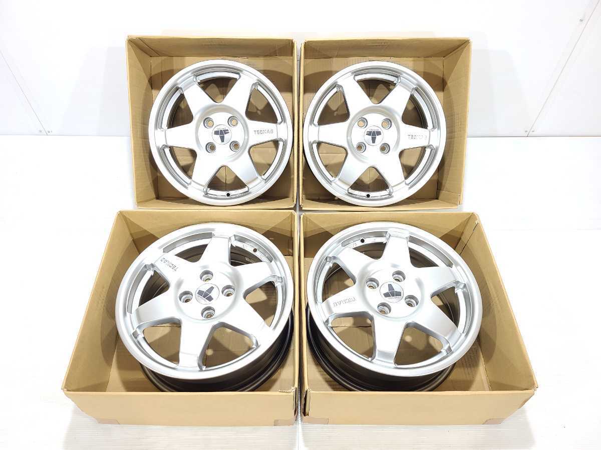 新古品】 TECMAG TYPE206R 15インチ 6J 4穴 PCD100 オフセット+45 ハブ