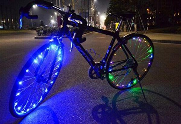 自転車20LEDフラッシュライト イルミネーションブルー 1個セット_画像8