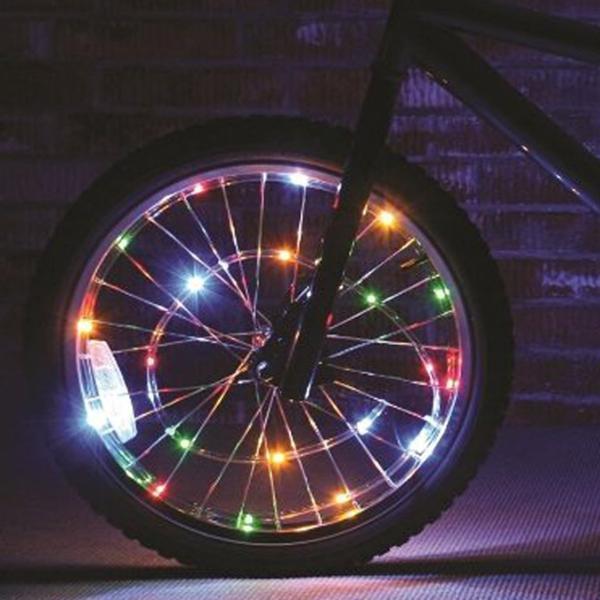 自転車LEDイルミネーション 3色 20LEDフラッシュライト2個セット_画像9