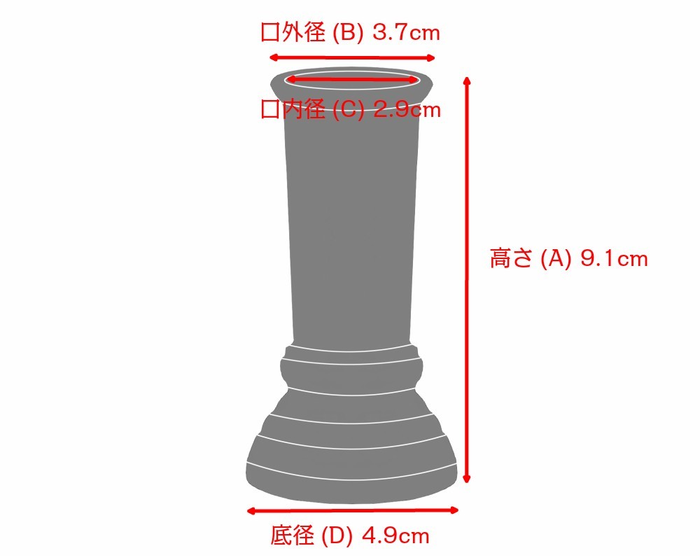 線香差　鍋長色　3.0寸［仏具］_画像5